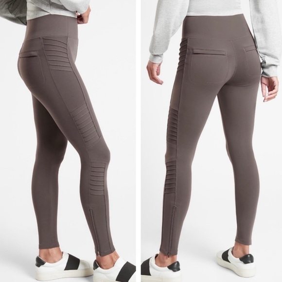 Athleta Delancey Moto Tight - Coffee House NWT! - Picture 6 of 12